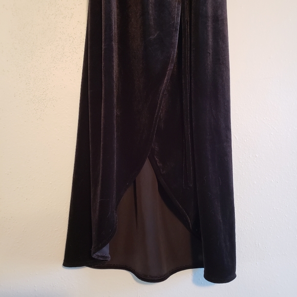 & Other Stories Black Velvet Wrap Dress sz 4 - Picture 6 of 8